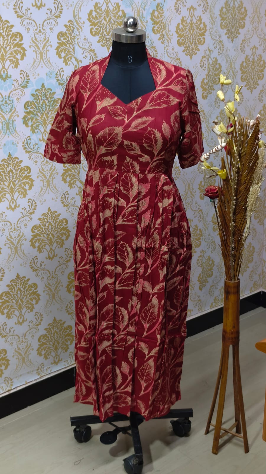 Rayon Floral Frock  CFF151