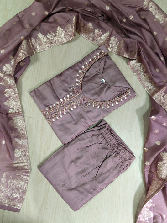 Premium Modal Chanderi Silk Kurti - CSK53
