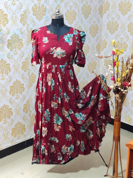Premium Rayon Feeding Frock  IFF54