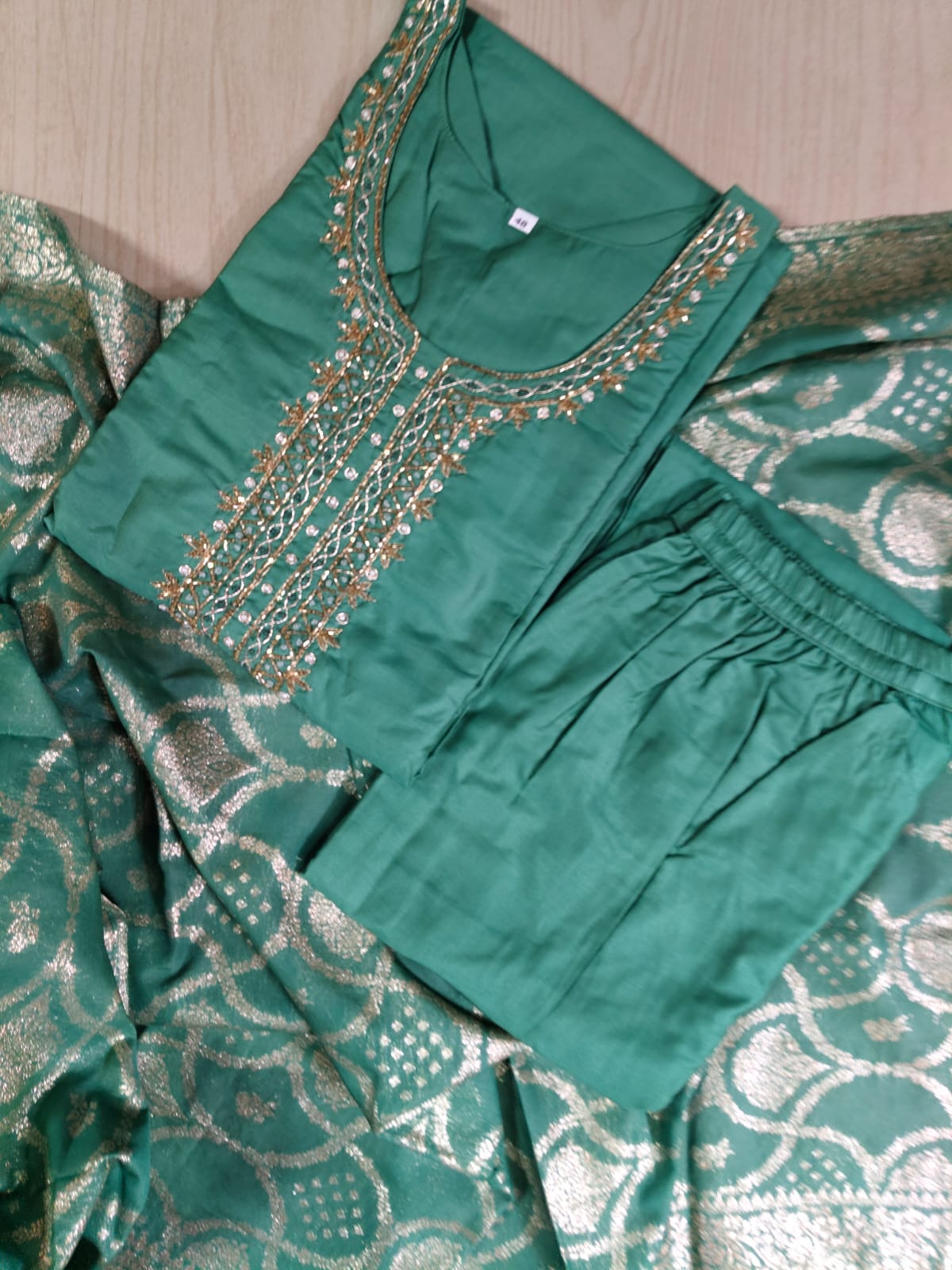 Premium Modal Chanderi Silk Kurti - CSK55