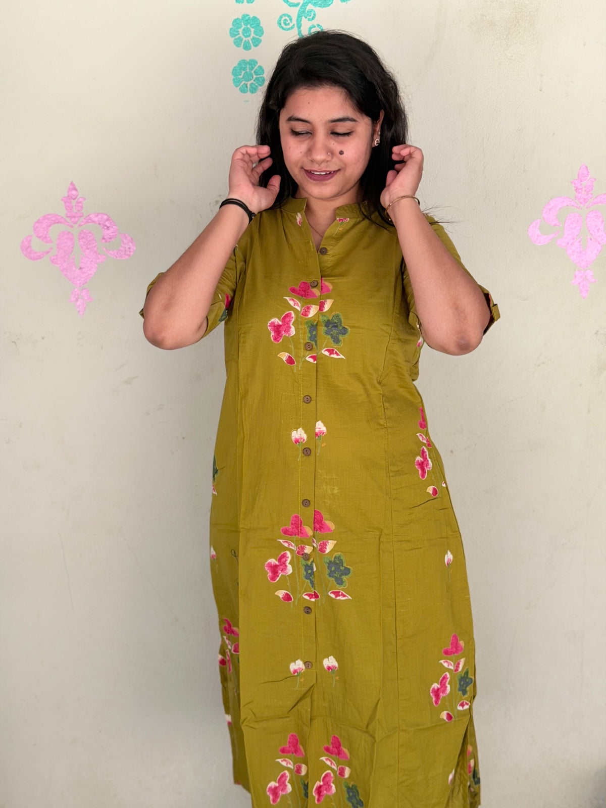 A  Line Cotton Kurti  AL56