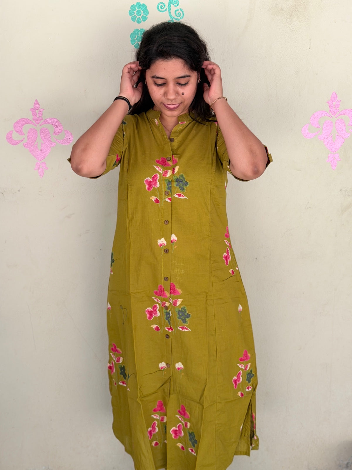 A  Line Cotton Kurti  AL56