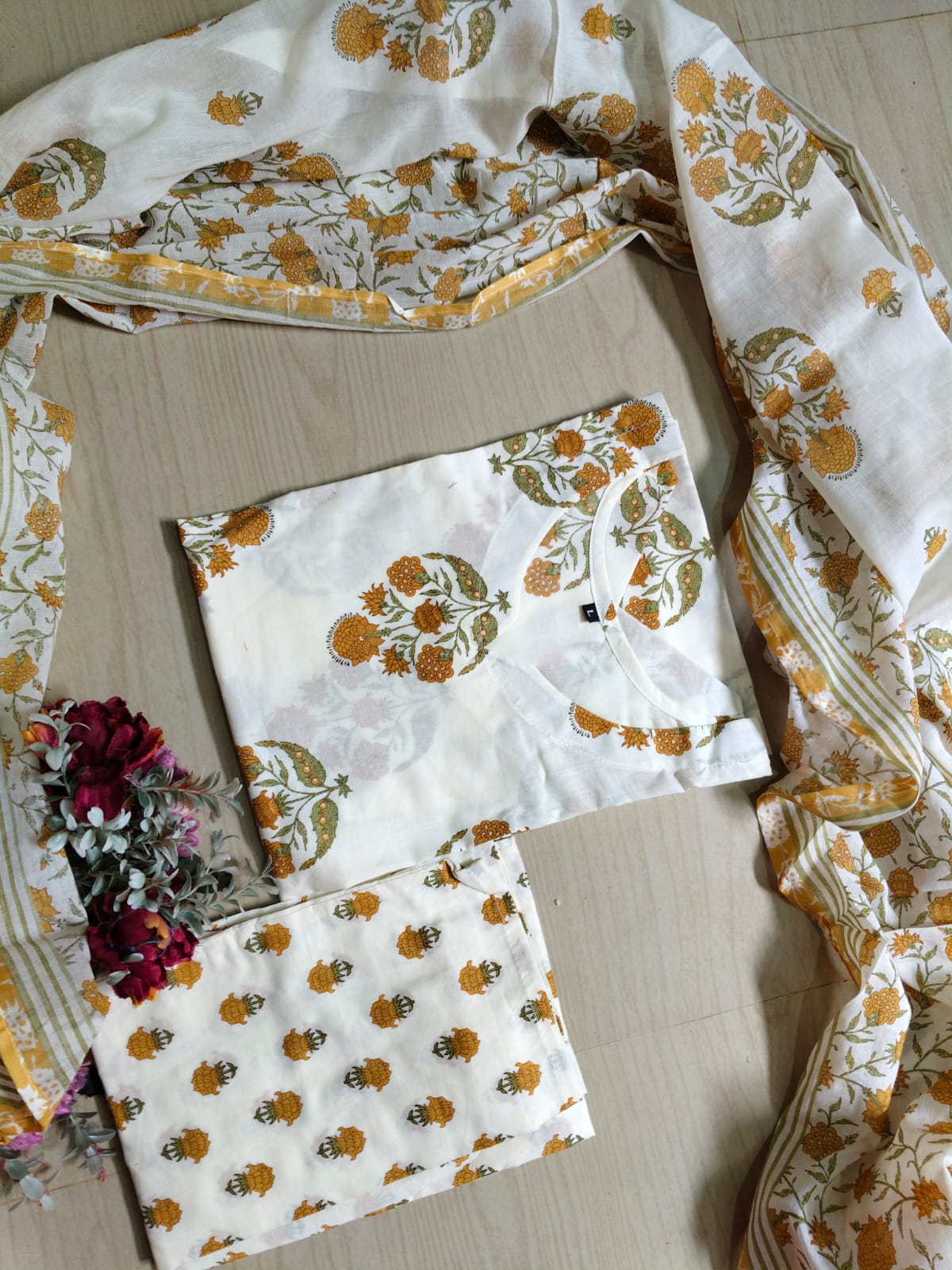 Petals Dupatta Sets - FDS56