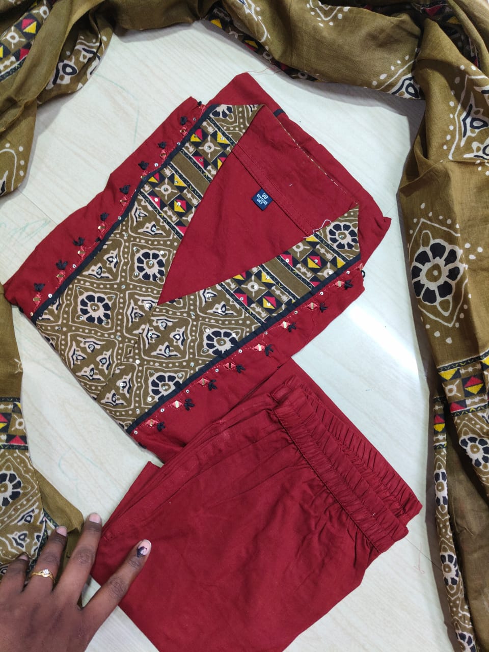 Budgeted Cotton 3 Piece Set - BC56