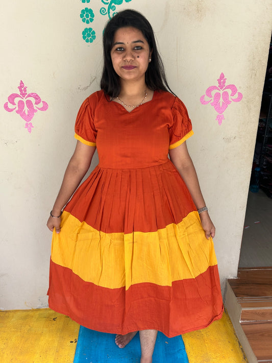 Raw Silk Frock RF05