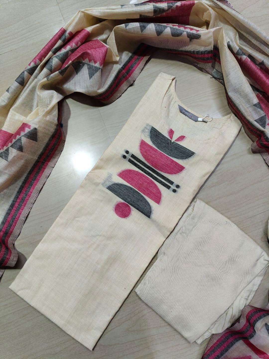 Premium Jamdani Kurti  Set EW88