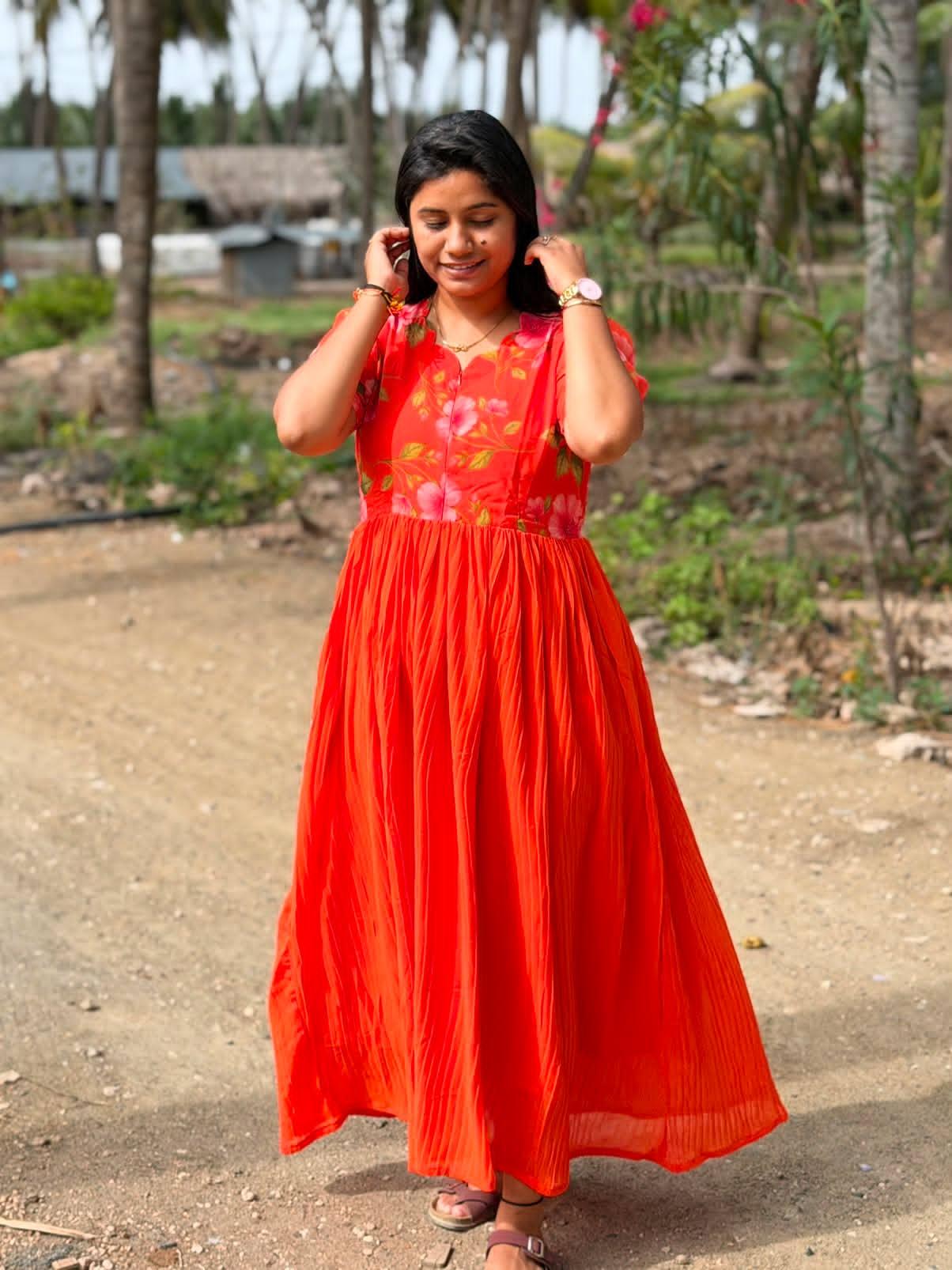 Georgette Feeding Frock GEF05