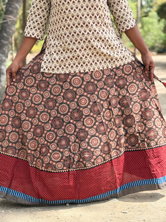 Ajrak Cotton Skirts SS05