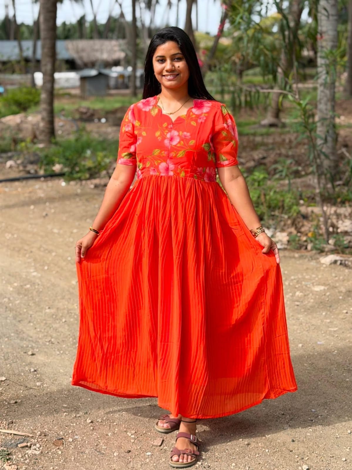 Georgette Feeding Frock GEF05
