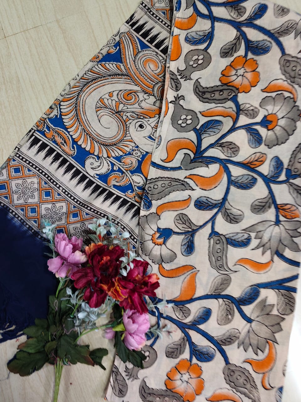 Kalamkari Pure Cotton Duppatas KCD05