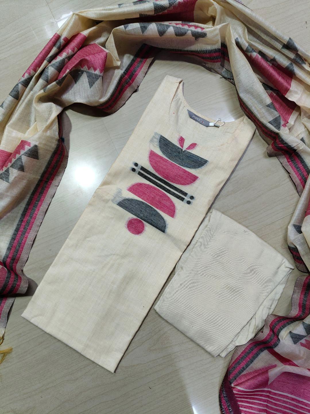 Premium Jamdani Kurti  Set EW88