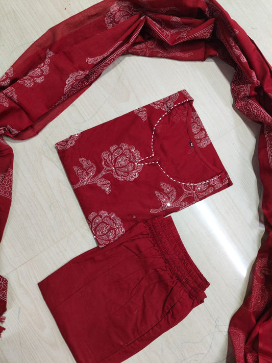 Budgeted Cotton 3 Piece Set - BC58