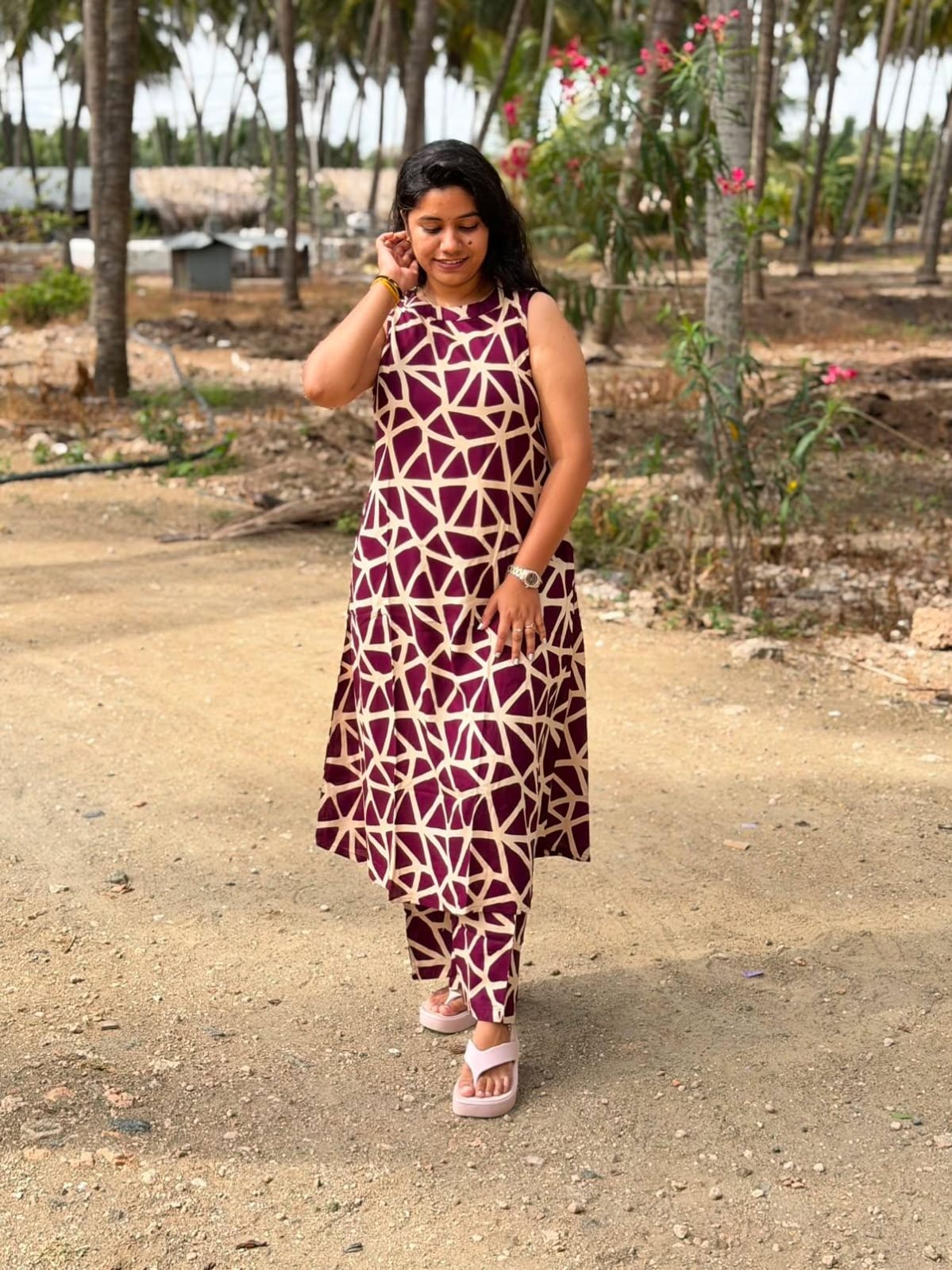 Premium Rayon A Line Kurti  VP61 (Sleeve Attached Inside)