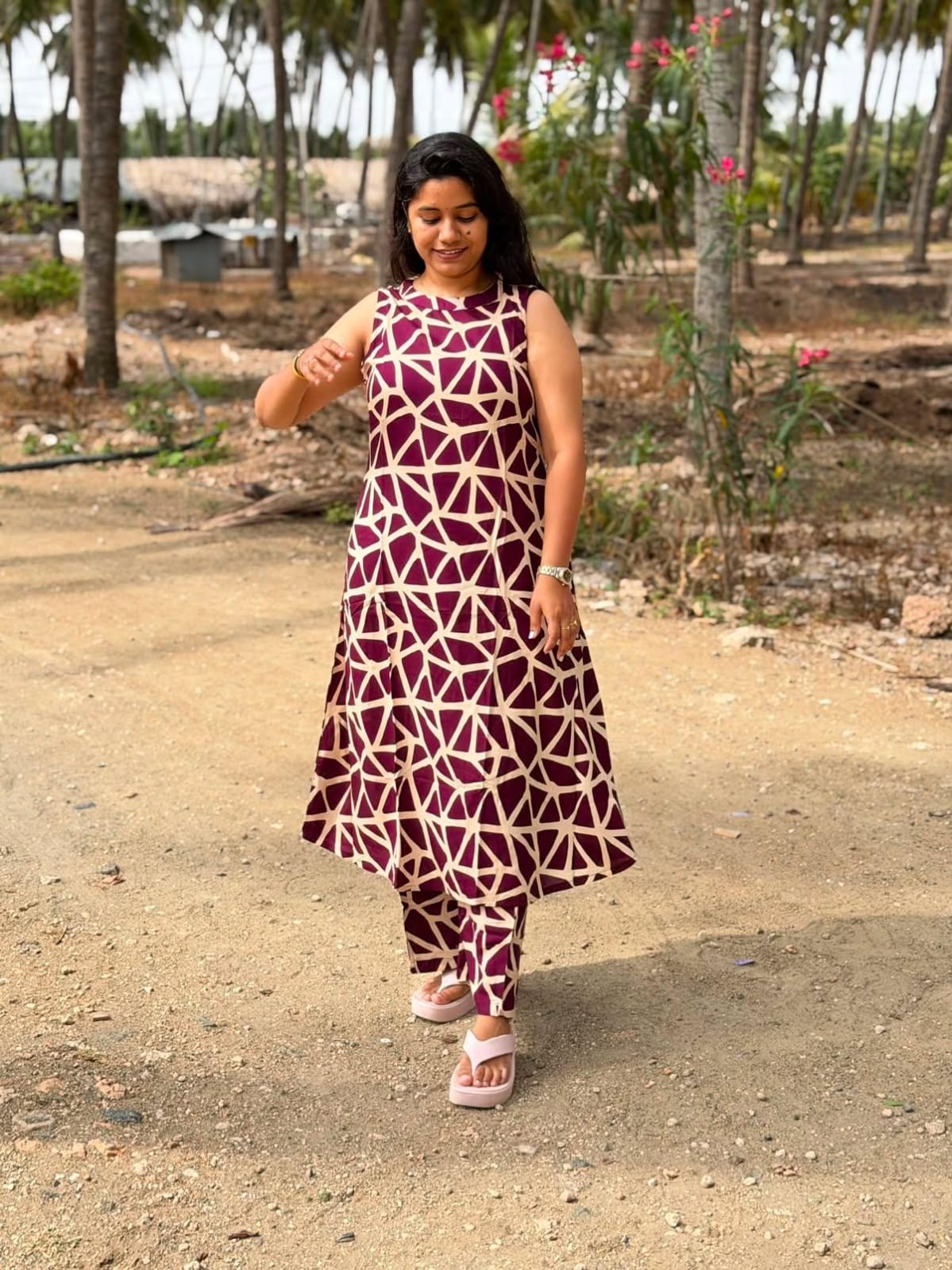 Premium Rayon A Line Kurti  VP61 (Sleeve Attached Inside)