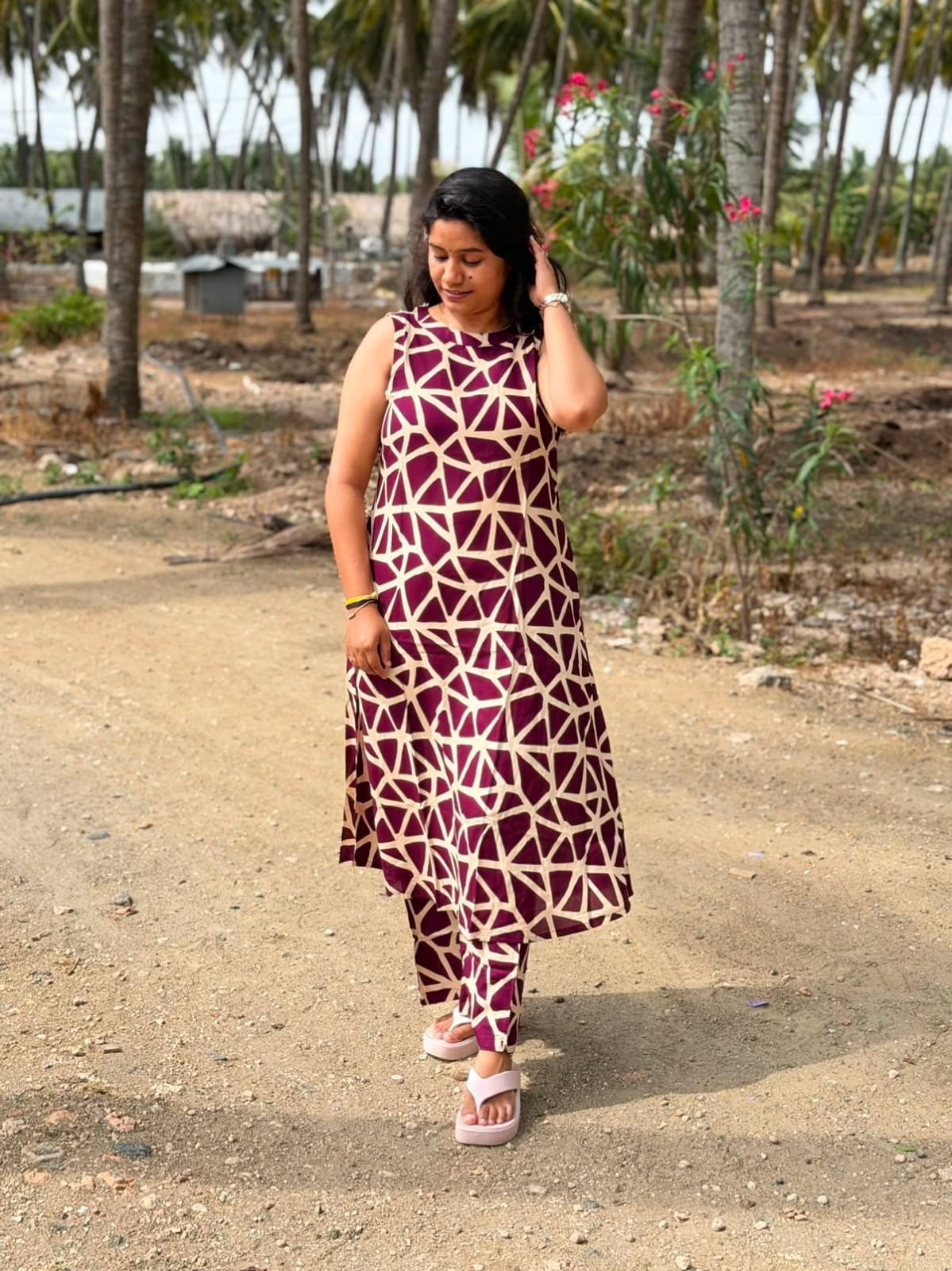 Premium Rayon A Line Kurti  VP61 (Sleeve Attached Inside)