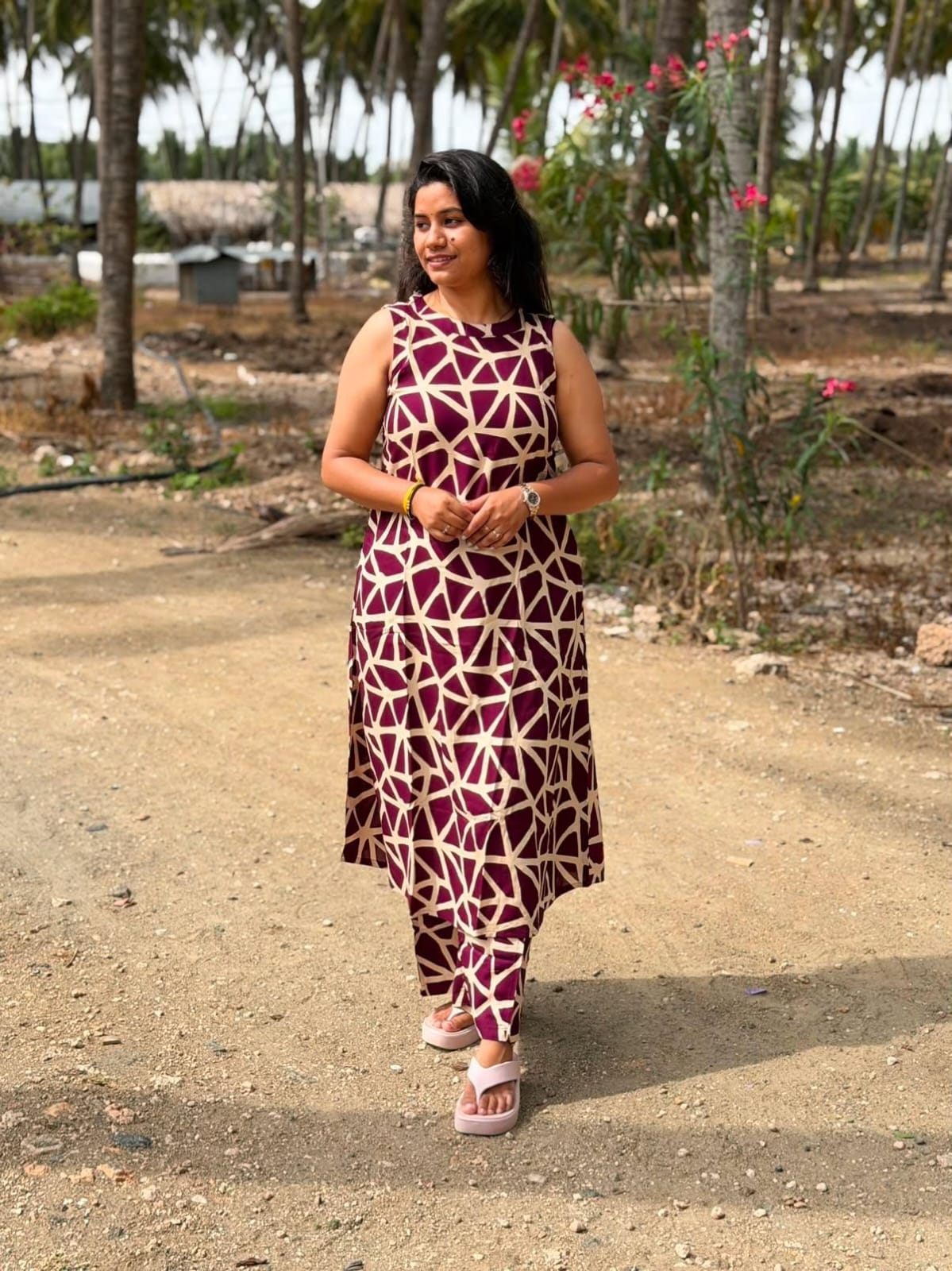 Premium Rayon A Line Kurti  VP61 (Sleeve Attached Inside)