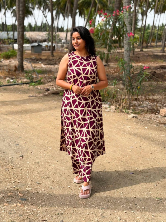 Premium Rayon A Line Kurti  VP61 (Sleeve Attached Inside)