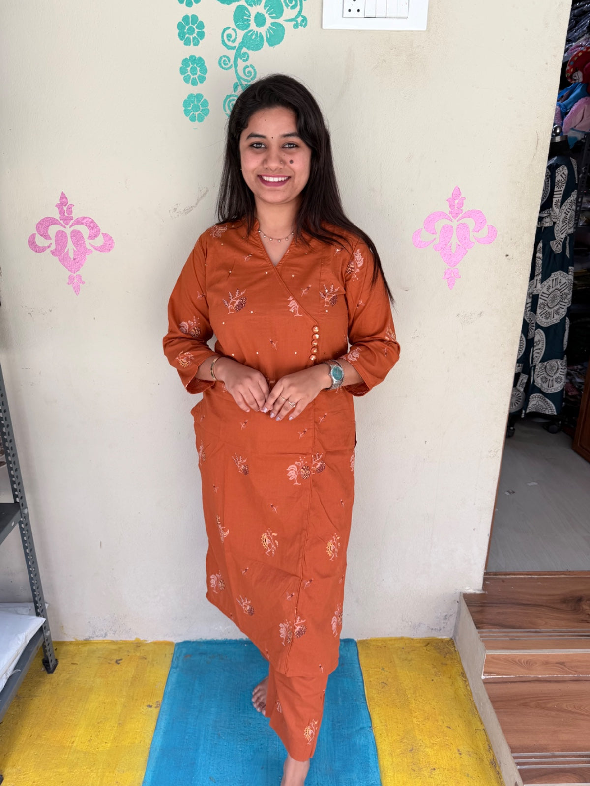 A  Line Cotton Kurti  AL61