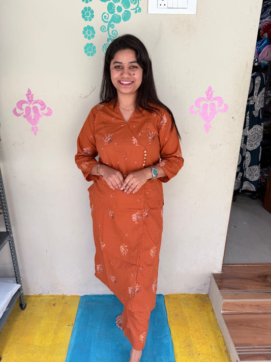 A  Line Cotton Kurti  AL61
