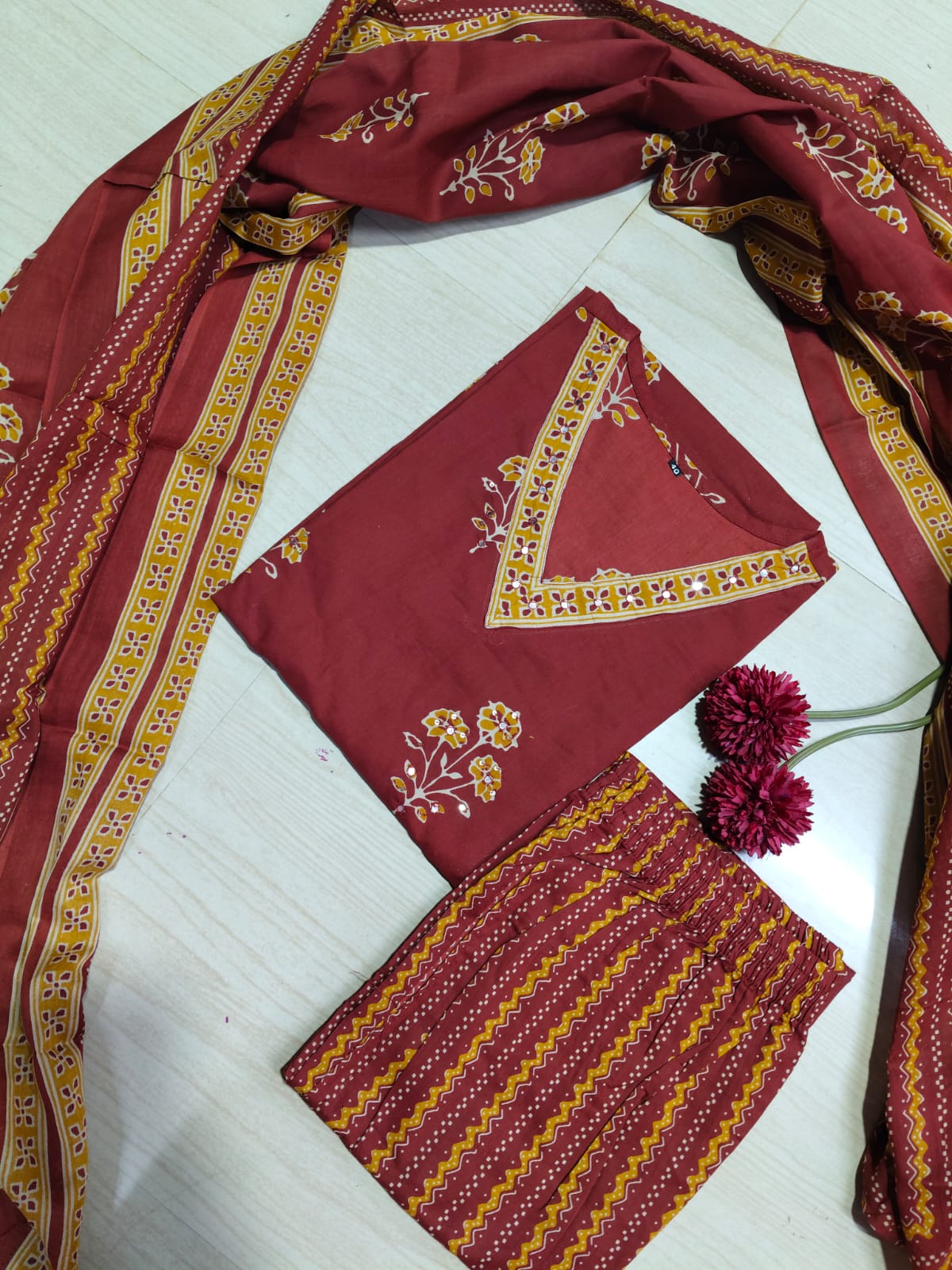 Budgeted Cotton 3 Piece Set - BC62