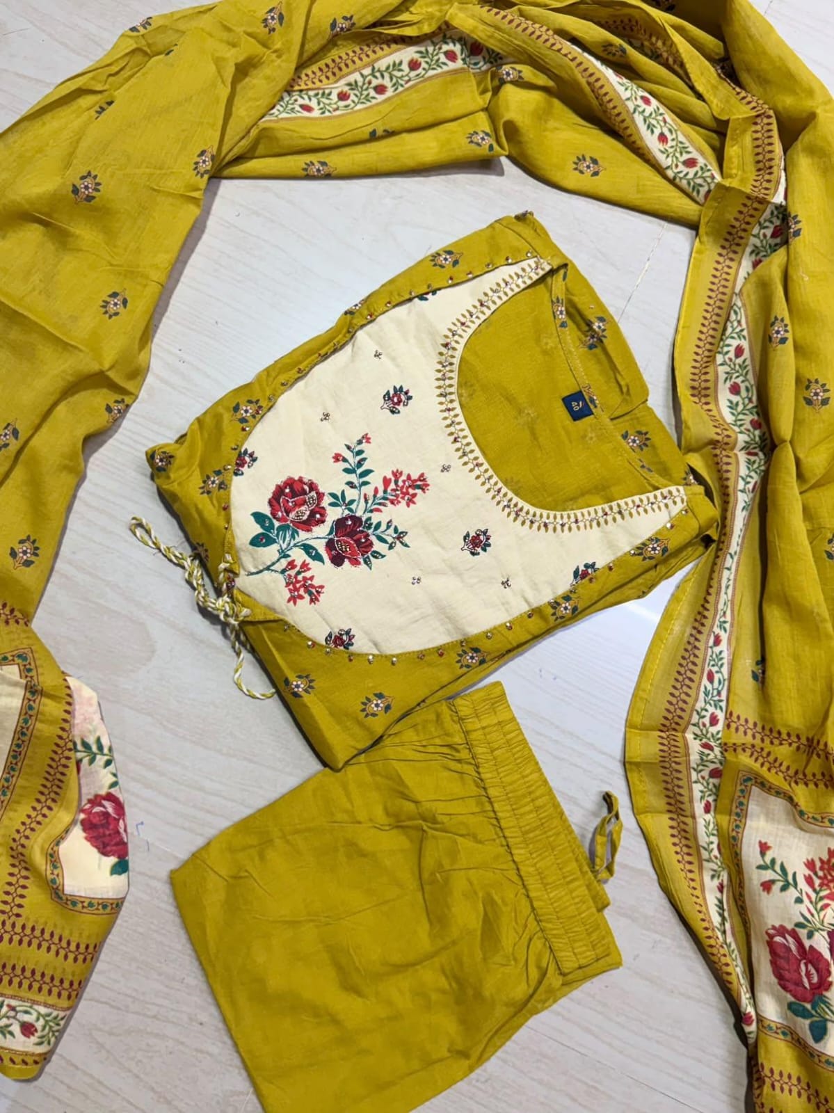 Cotton Floral Anarkali - CA63