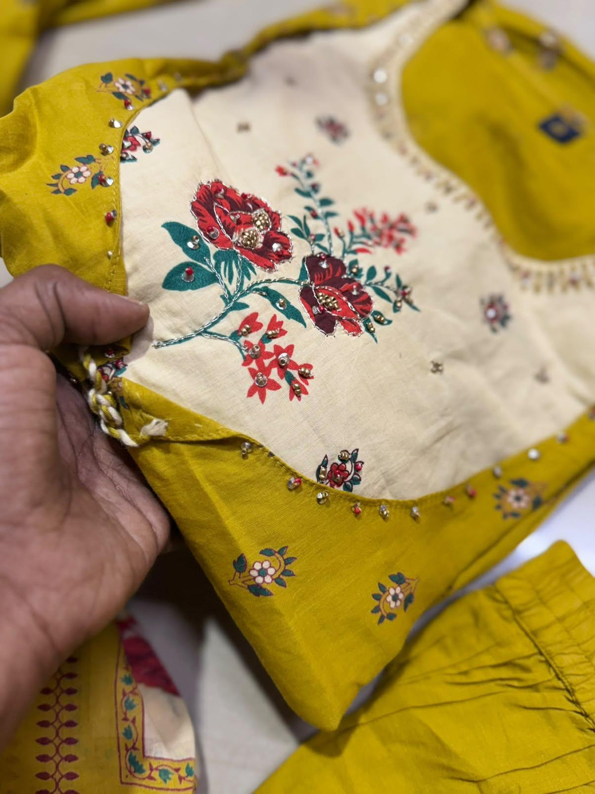 Cotton Floral Anarkali - CA63