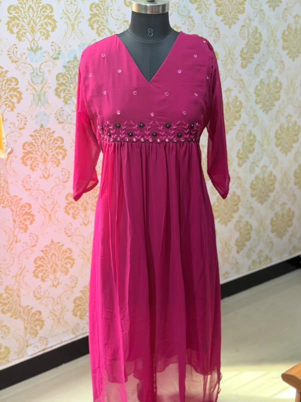 Georgette Floral Frock GFF64