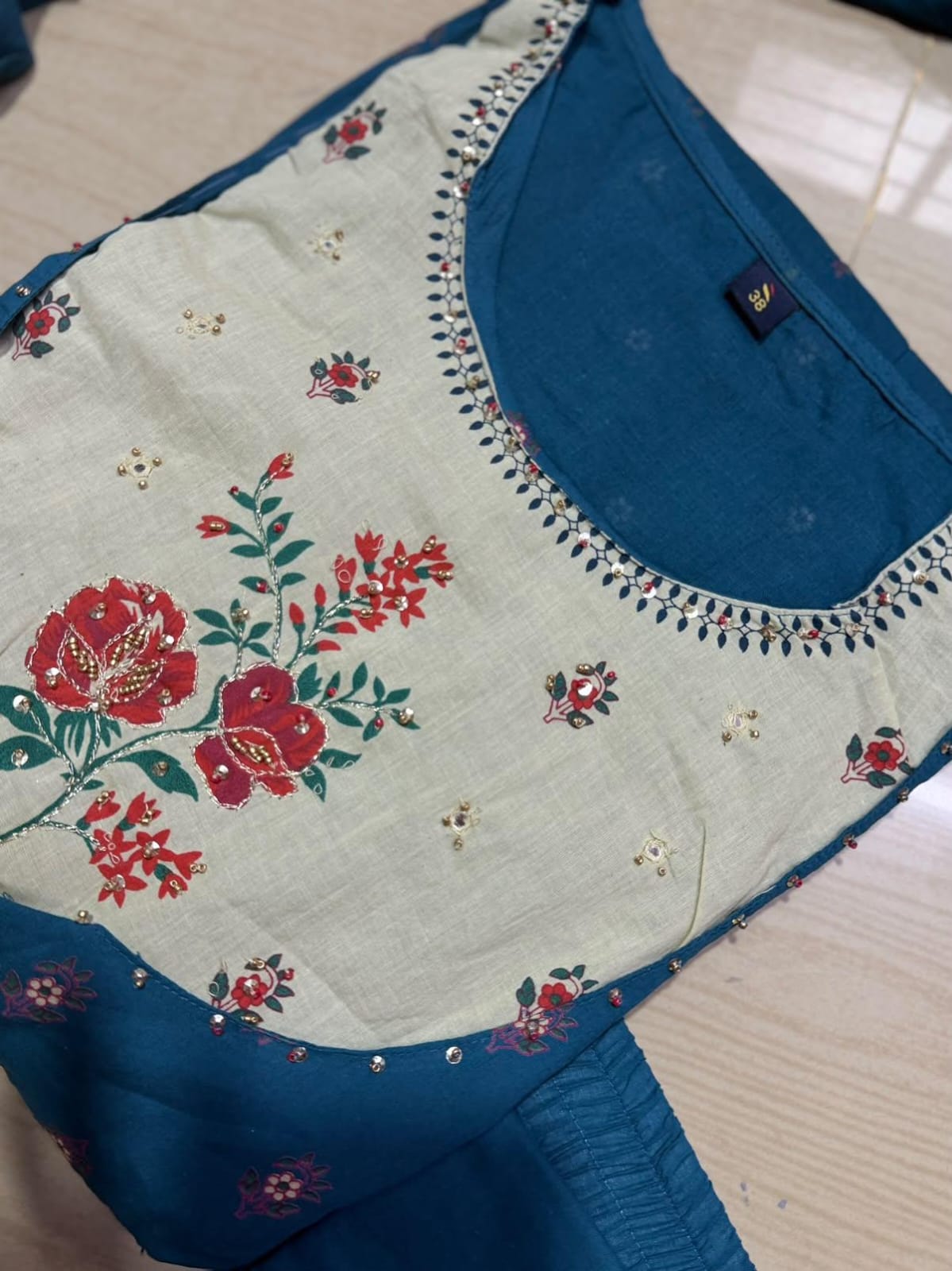 Cotton Floral Anarkali - CA64
