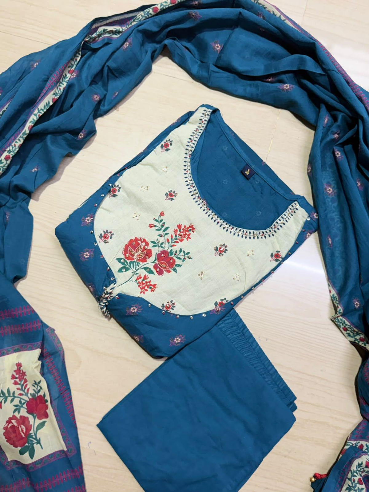 Cotton Floral Anarkali - CA64