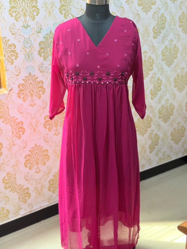 Georgette Floral Frock GFF64