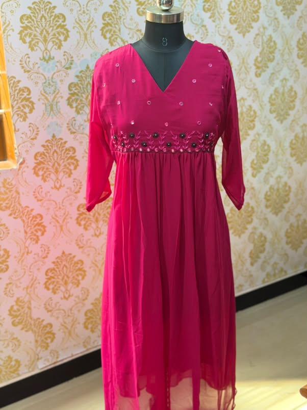 Georgette Floral Frock GFF64