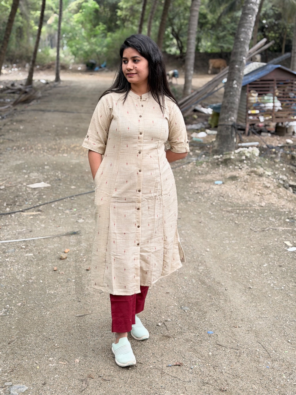 A  Line Cotton Kurti  AL64