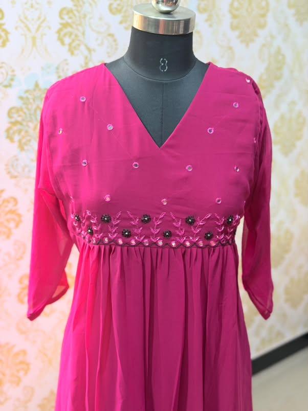 Georgette Floral Frock GFF64