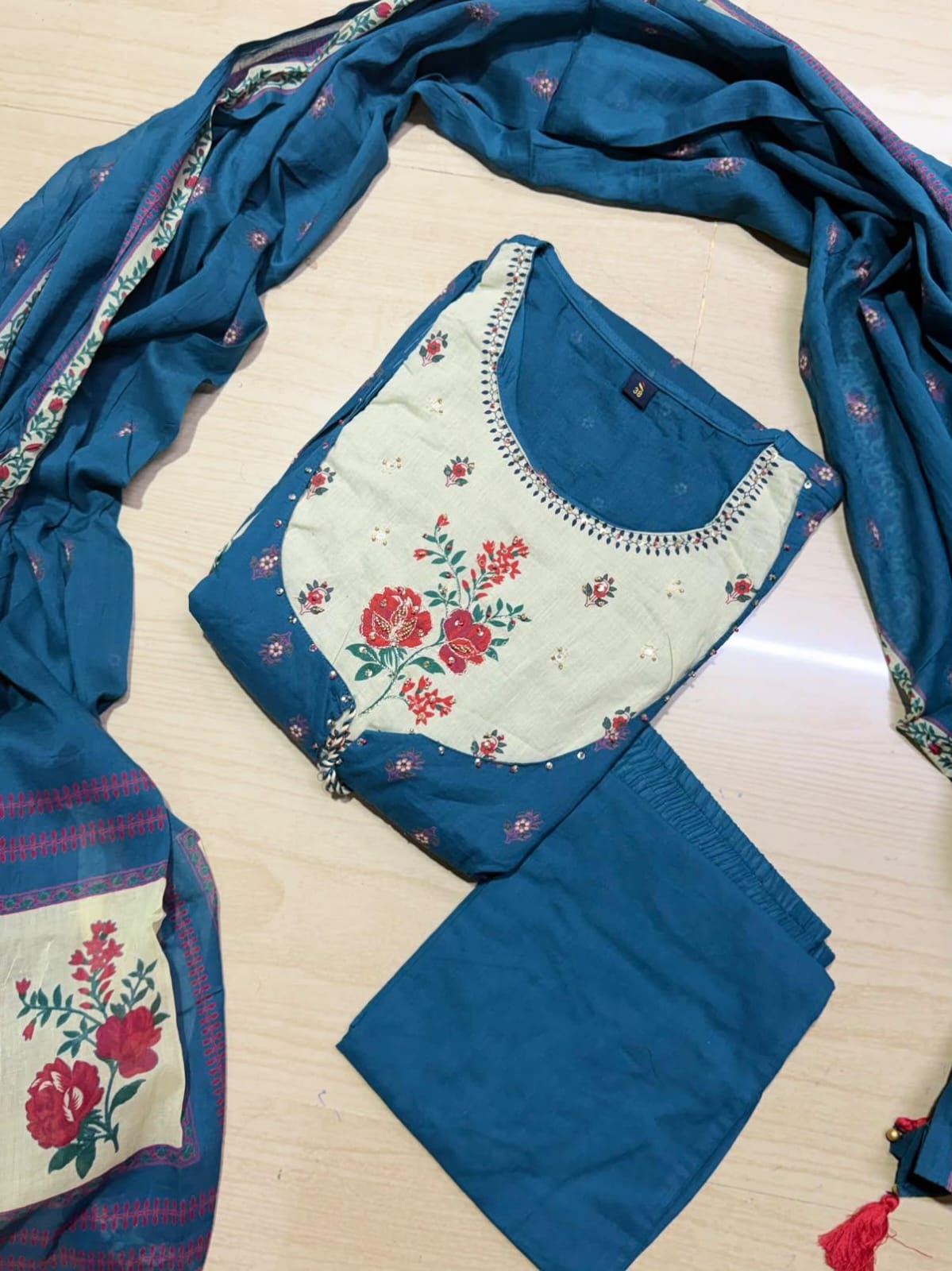 Cotton Floral Anarkali - CA64