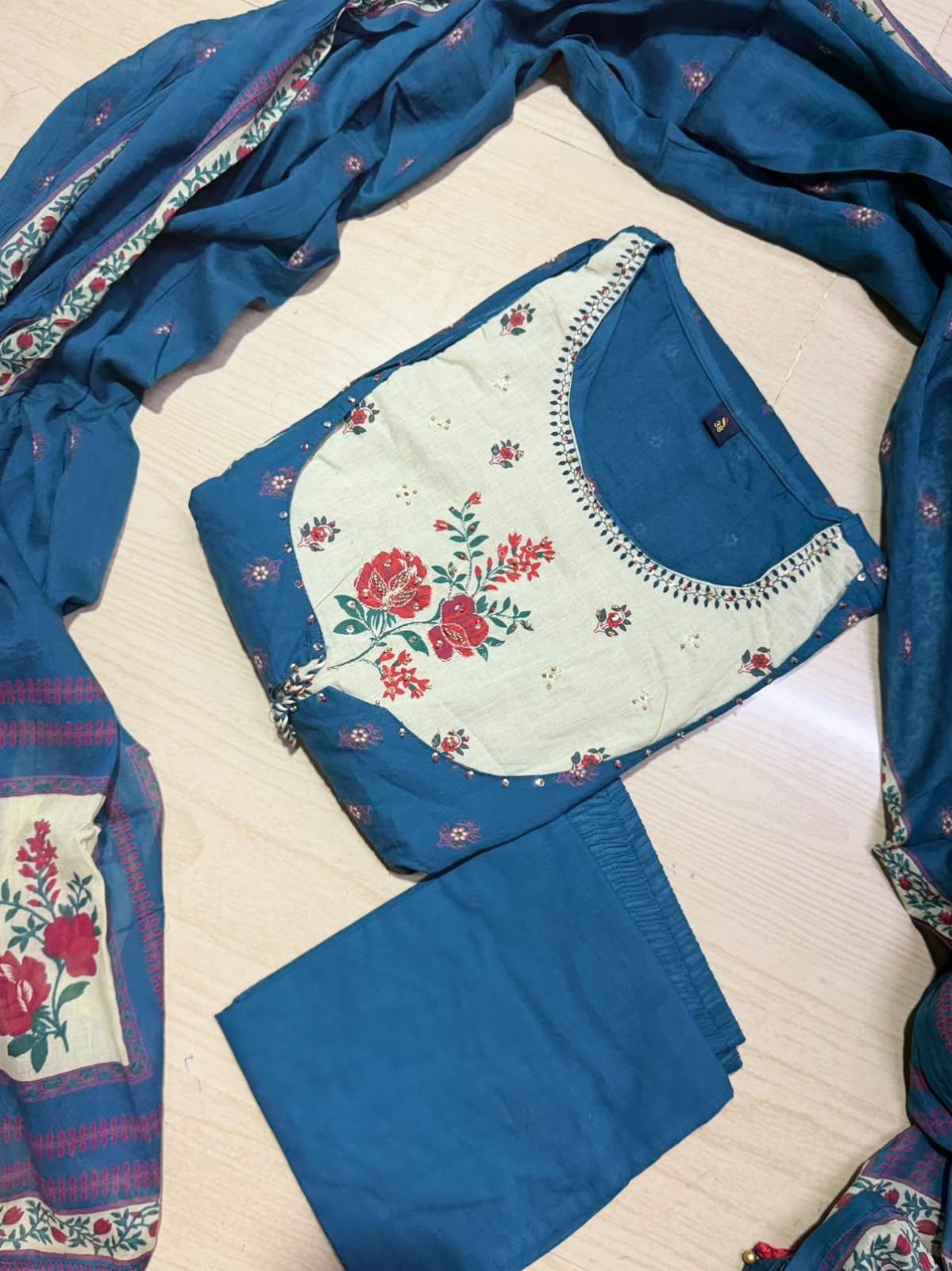 Cotton Floral Anarkali - CA64