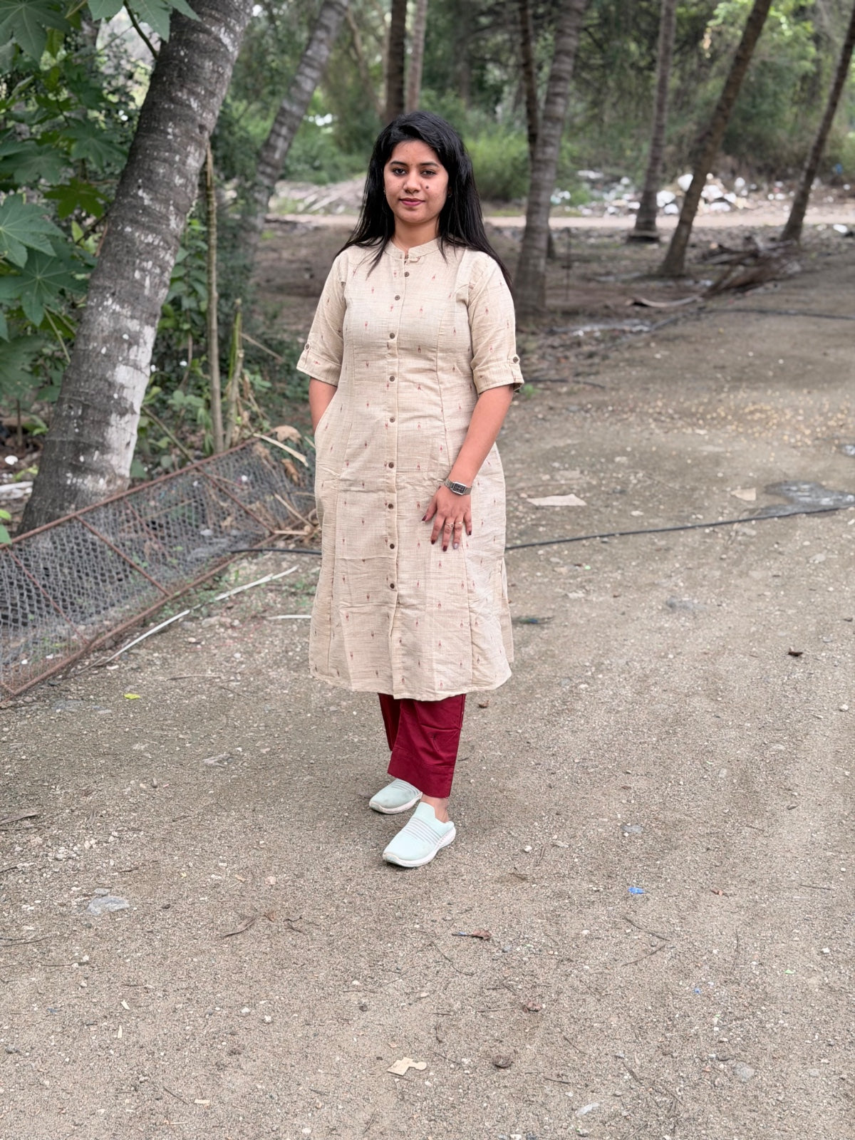 A  Line Cotton Kurti  AL64