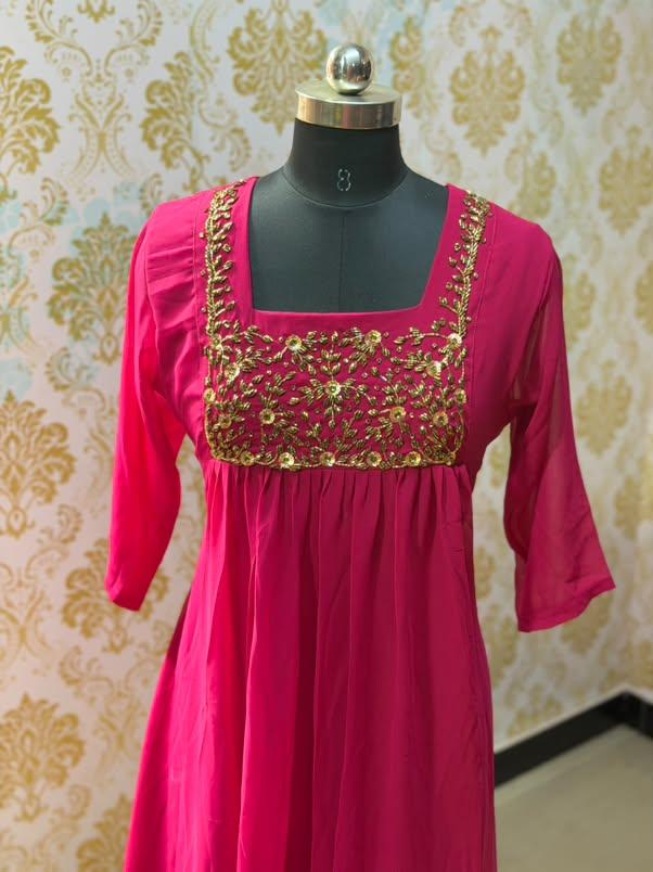 Georgette Floral Frock GFF65