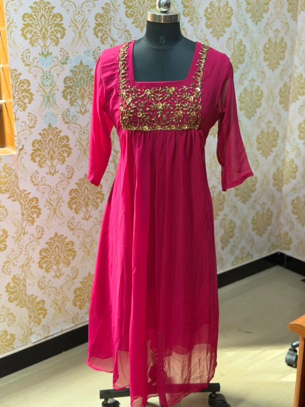 Georgette Floral Frock GFF65