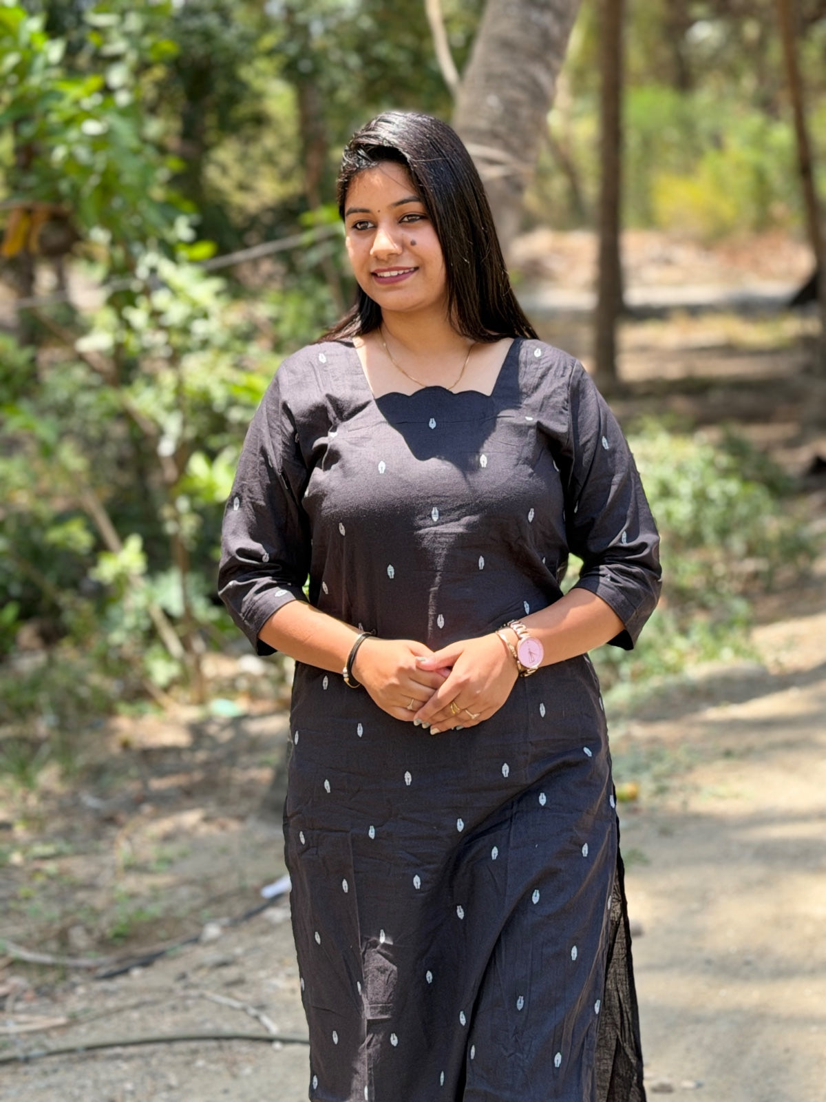V neck Kurthi with Pant  ALN65