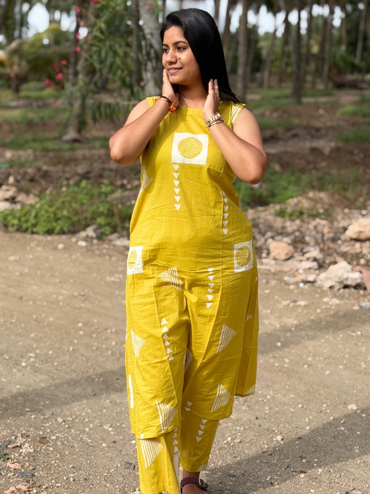 Premium Cotton A Line Kurti  VP67 (Sleeve Attached Inside)