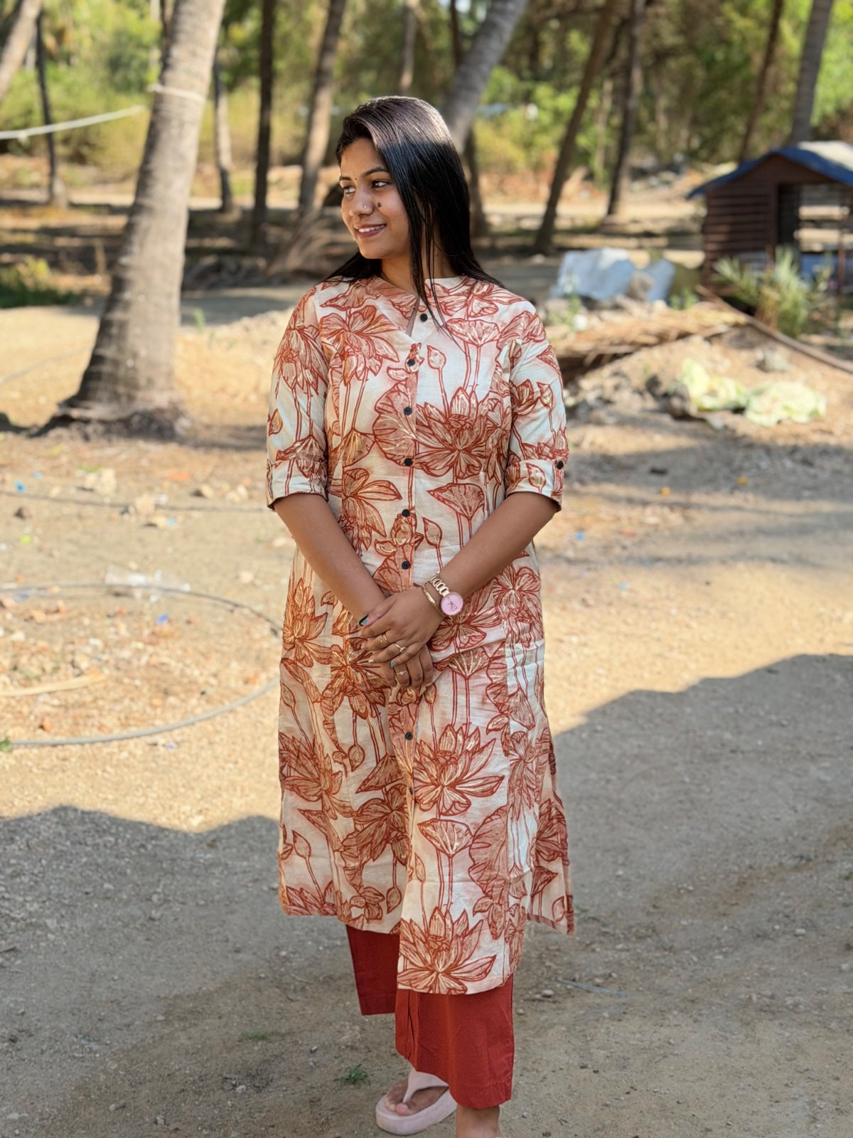 A  Line Cotton Kurti  AL67