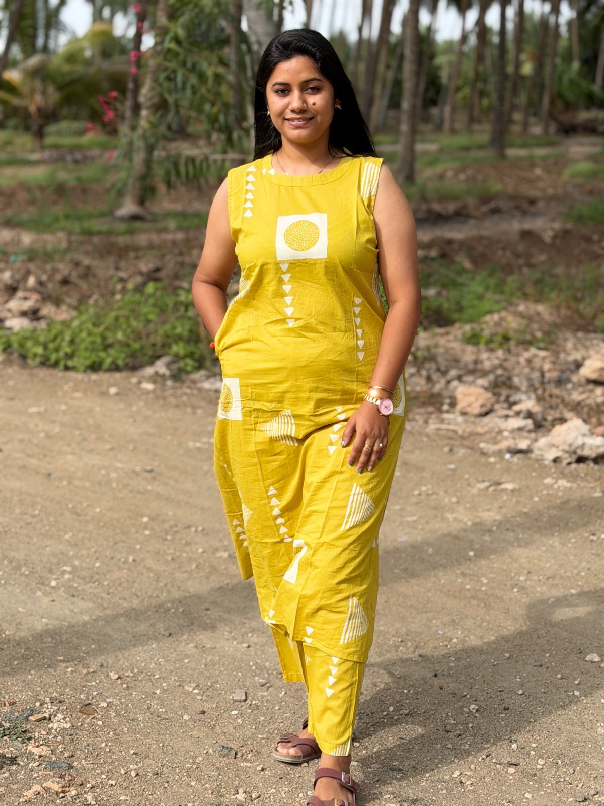 Premium Cotton A Line Kurti  VP67 (Sleeve Attached Inside)