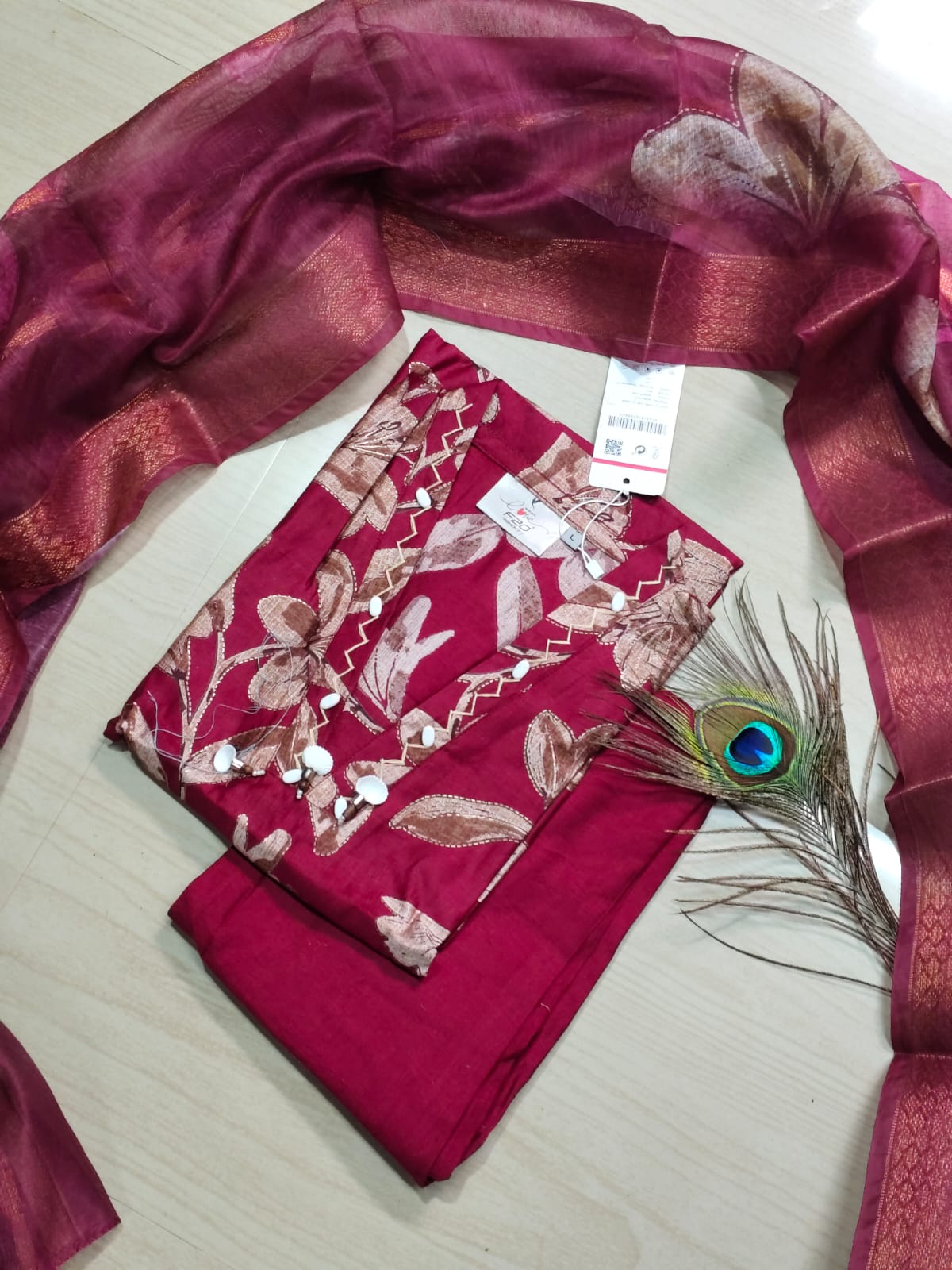 Premium Shiny Vetican Silk Kurti - SVK2