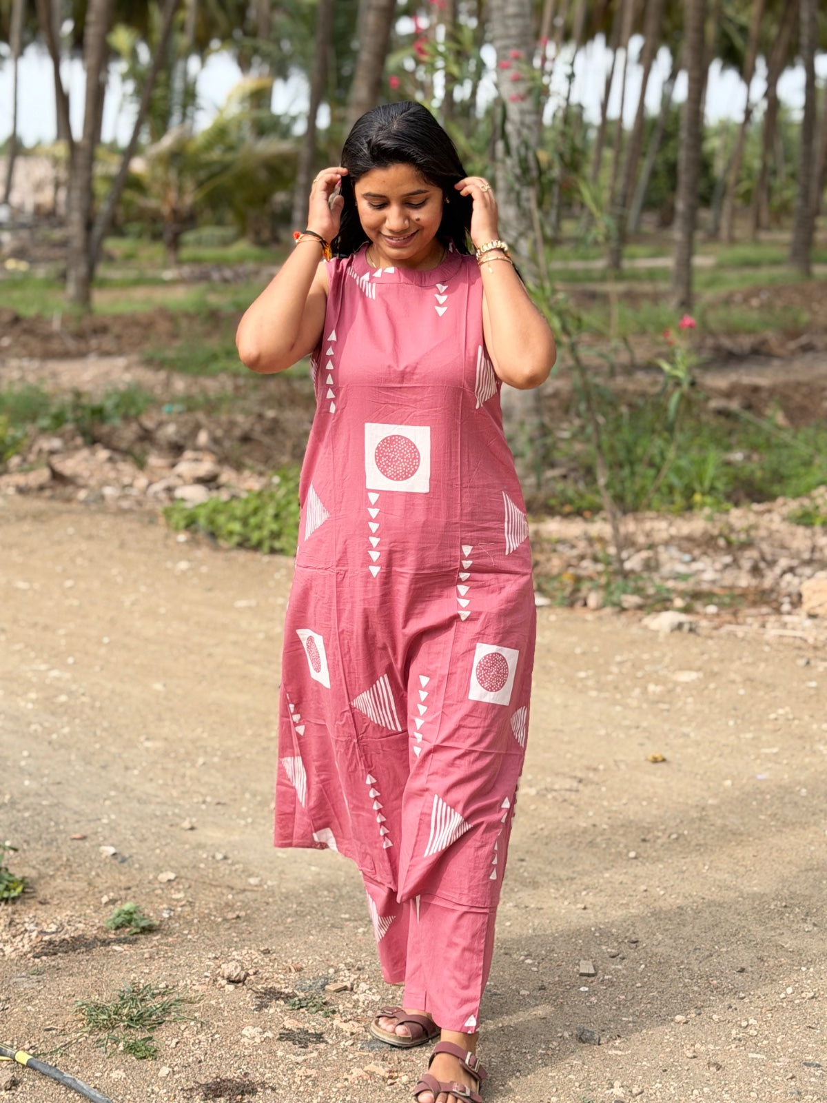 Premium Cotton A Line Kurti  VP68 (Sleeve Attached Inside)