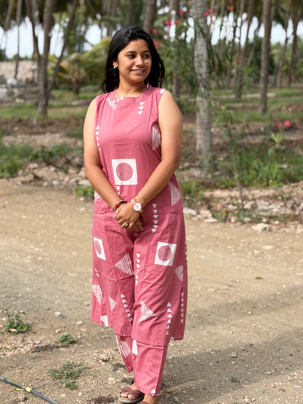 Premium Cotton A Line Kurti  VP68 (Sleeve Attached Inside)