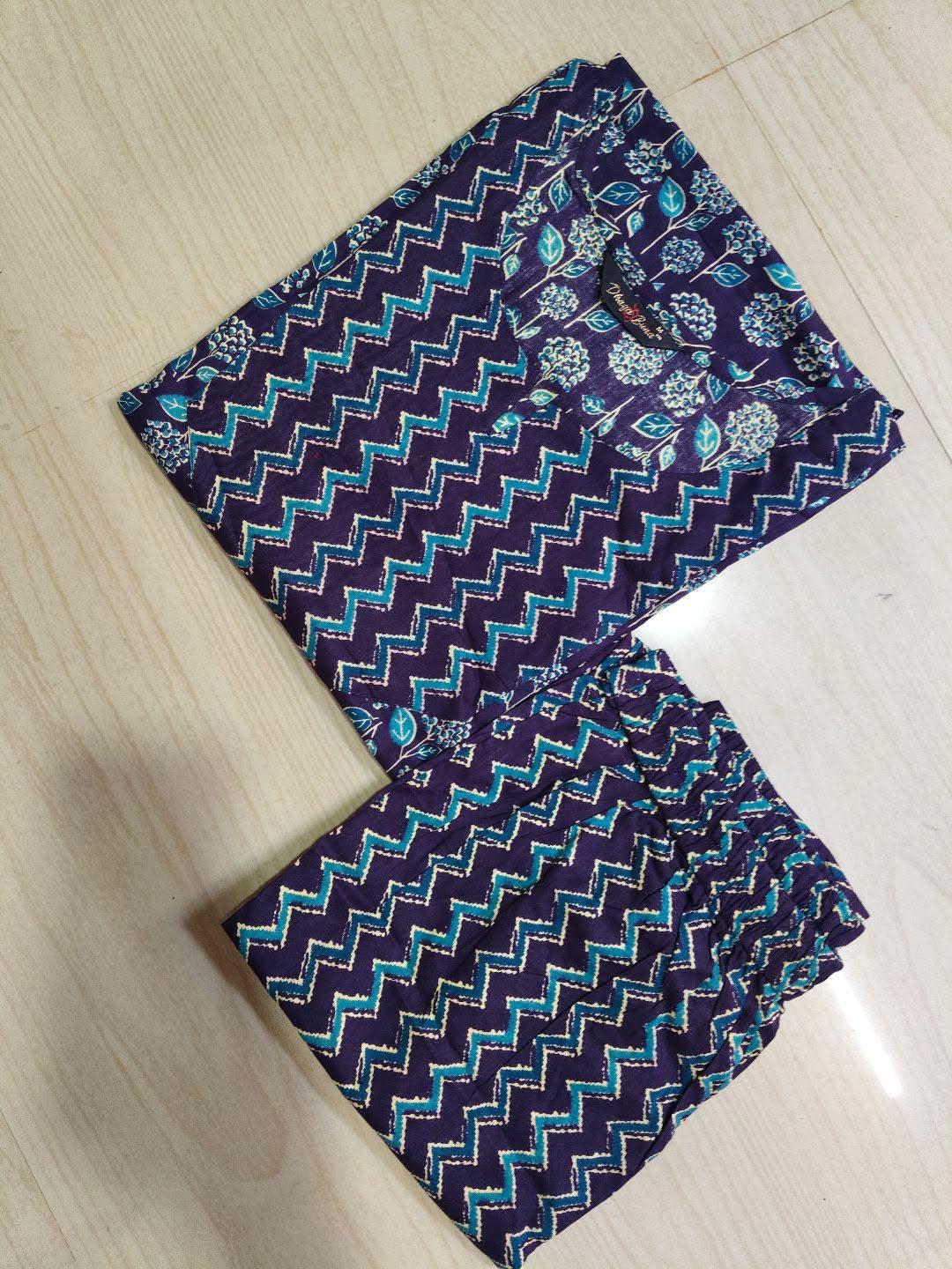 V neck Kurthi with Pant  ALN69