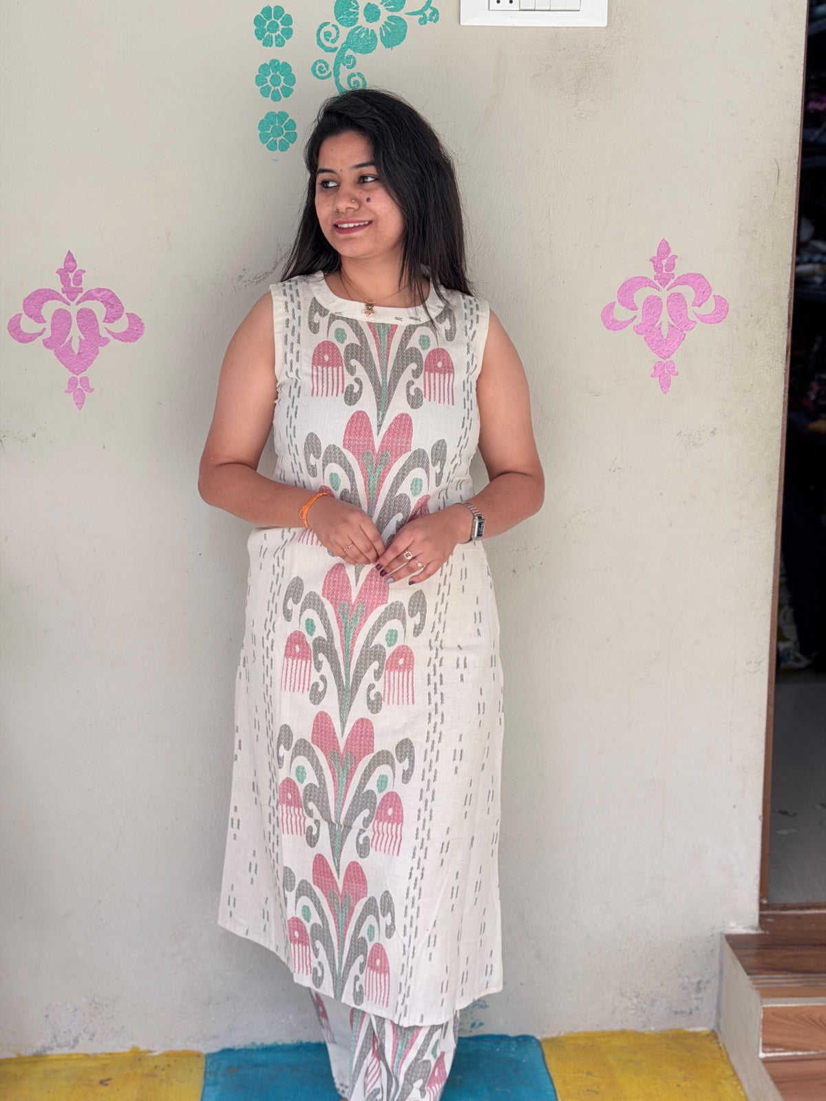 Premium Cotton A Line Kurti  VP69 (Sleeve Attached Inside)