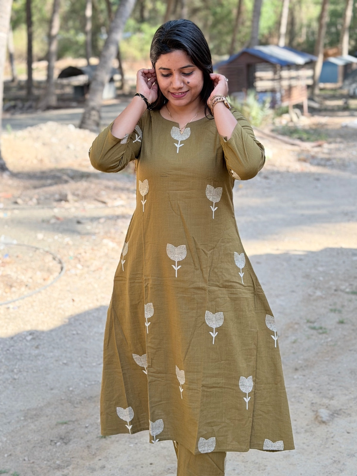 A  Line Cotton Kurti  AL69