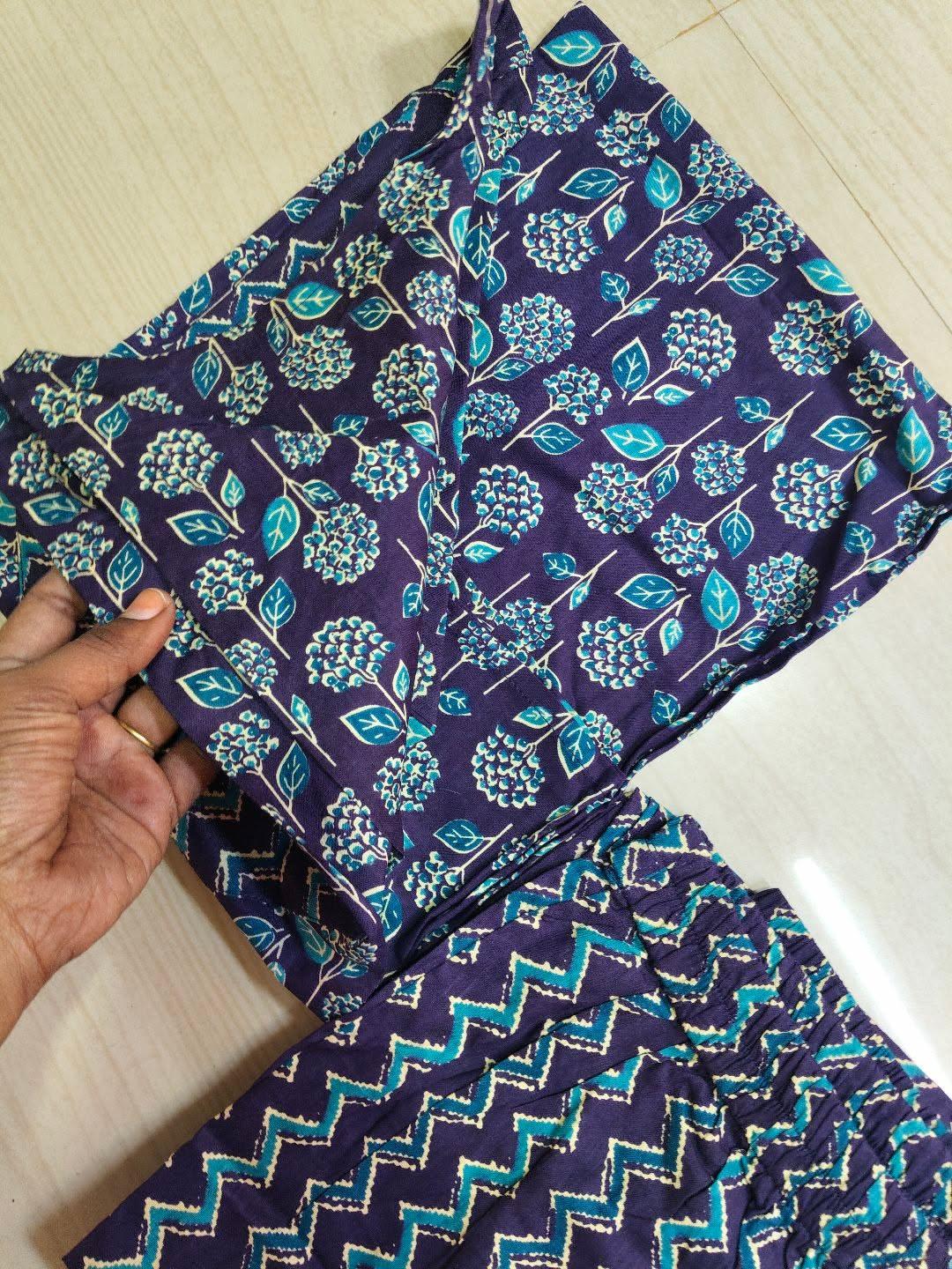 V neck Kurthi with Pant  ALN69