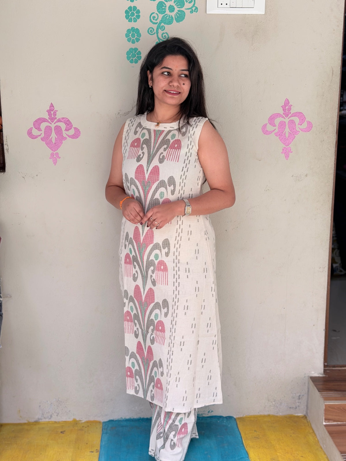 Premium Cotton A Line Kurti  VP69 (Sleeve Attached Inside)